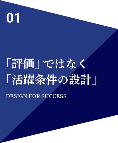 「評価」ではなく「活躍条件の設計」